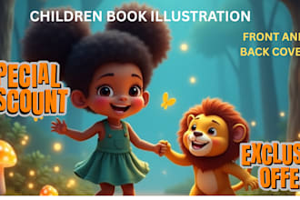 do african american children story book illustration and children book cover