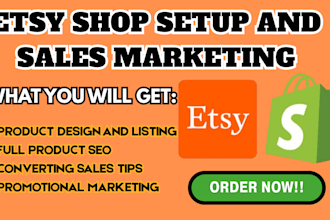 create etsy marketing digital product shop promotion sales rank traffic SEO
