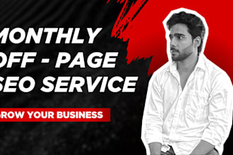 handle monthly off page SEO niche relevant dofollow links