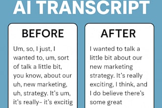 edit, clean up, and proofread your ai generated transcripts
