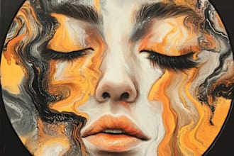 create an expresionism art, graffity, abstract