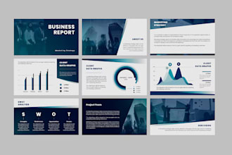 design a stunning pitch deck, powepoint presentation, google slide or canva deck