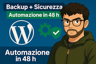 backup automatico, aggiornamenti e sicurezza per il tuo wordpress in 48h