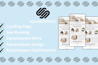 build squarespace, website design, develop squarespace website redesign with SEO