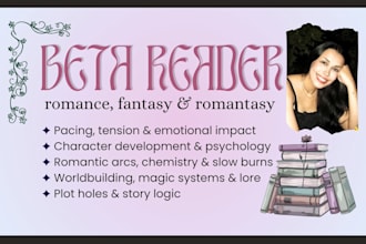 beta read your story and provide extensive feedback