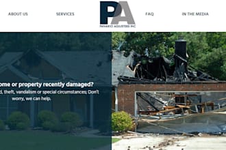 build public adjuster website insurance claim website public adjuster leads