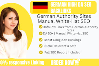 do link building high da site authority german  dofollow SEO backlinks