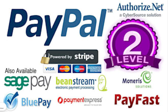 integrate stripe, paypal payment methods in website