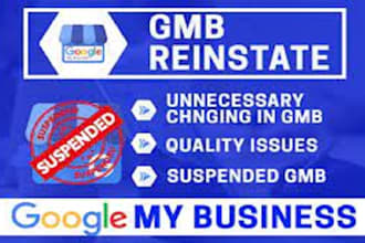 reinstate your suspended google my business profile and optimize it