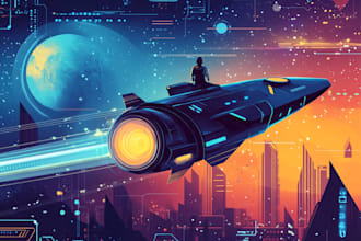 do sci fi character and sci fi art