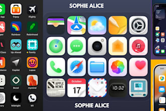 design a professional and modern app icon for ios or android