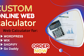 create custom web calculators for wordpress, shopify, wix, and godaddy
