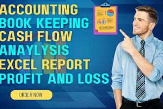 do accounting, cash flow, profit and loss, balance sheet analysis, excel report