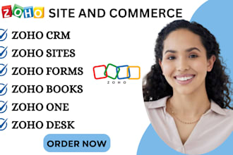 zoho sites zoho commerce zoho CRM zoho backstage zoho landing page zoho form