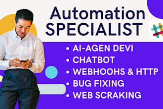 build custom n8n automation, ai agent, whatsapp chatbot, and ghl workflows