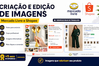 vou criar ou editar suas imagem para mercado livre ou shopee