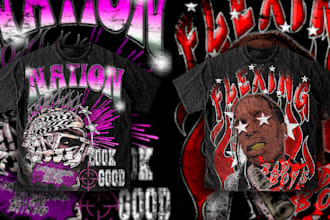 design your streetwear brand in y2k, hellstar, grunge etc
