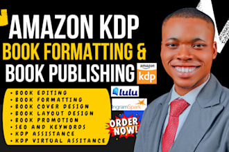 format, publish and promote your book on amazon KDP, and kindle KDP