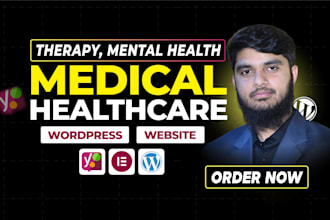design medical, therapy, mental health, dental clinic, healthcare website
