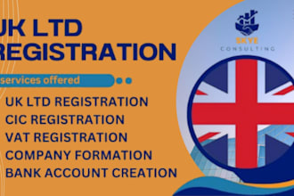 do UK ltd company registration for non resident with vat,  company docs