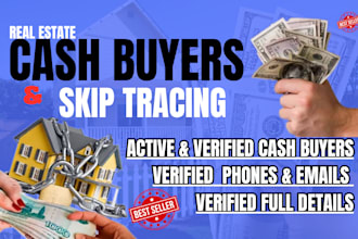 provide real estate cash buyers and all types of leads with skip tracing