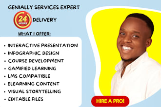 create interactive genially or canva presentations and educational courses