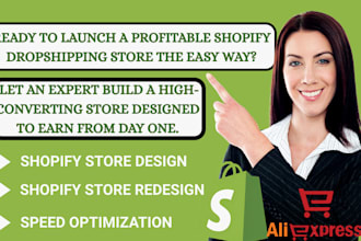 build high converting shopify dropshipping store or shopify website