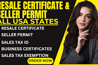 do resale certificate and seller permits in all US states