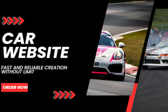 design a responsive car website for dealership or auto services repair website