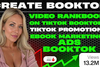 create booktok video rankbook on tiktok booktok tiktok promotion ebook marketing