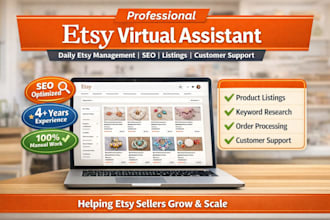 be your etsy virtual assistant and do etsy SEO