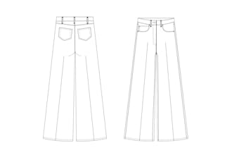 create a fashion flat sketch cad for your clothing design