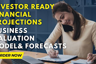 do business valuation, investor ready financial projection, models,and forecasts