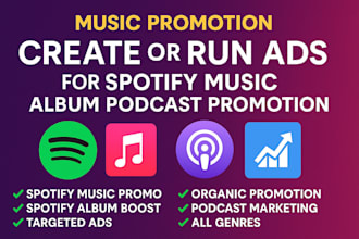organic music promotion spotify music album apple song track podcast promotion