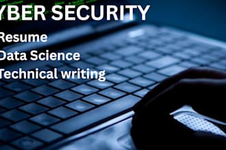 professionally write cyber security resume, data science or tech resume