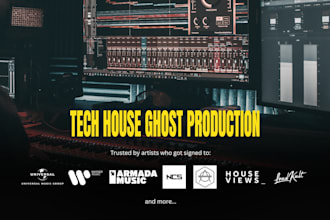 make a professional label ready tech house track