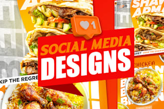 design social media ads and posts for your food brand