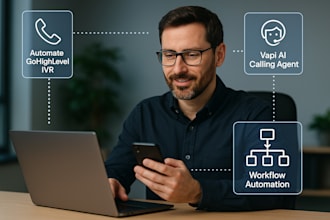 automate gohighlevel IVR vapi ai calling agent with workflow automation