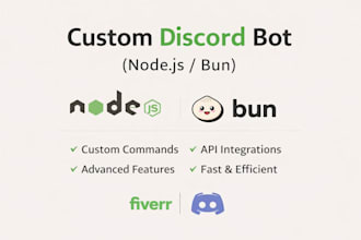 program a custom discord bot for you
