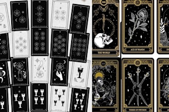 illustrate tarot card design full deck tarot cards custom tarot card game design