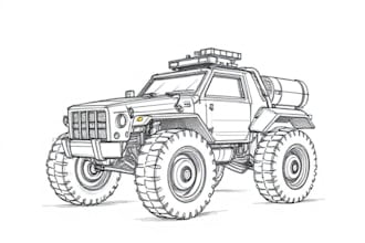 draw rough drawings of character or vehicles
