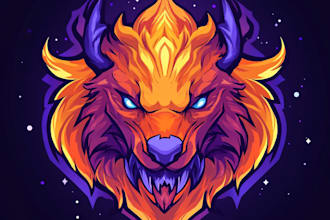 design fantasy game logo with cool unique magic style