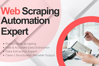 do python web scraping expert for data extraction