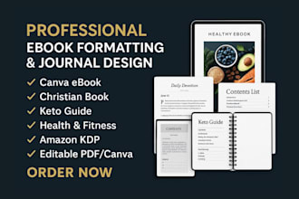 format christian ebook, canva ebook, health and fitness book, keto on amazon kdp
