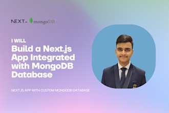 build nextjs app integrated with mongodb database