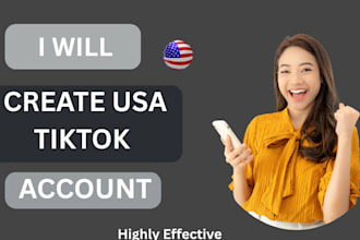 create a USA tiktok account with verified email and full setup