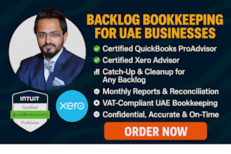 do uae backlog bookkeeping cleanup as certified xero and quickbooks pro advisor
