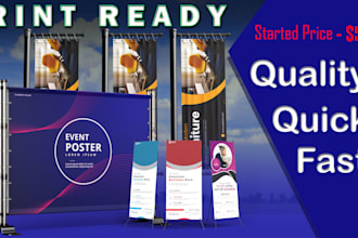 design professional backdrop, exhibition stand, booth, or banner