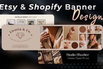 design eye catching shopify, etsy and website banners