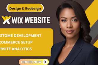 design and redesign wix website, wix online store responsive, wix site SEO